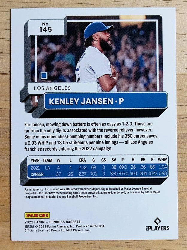 2022 Donruss Liberty #145 Kenley Jansen