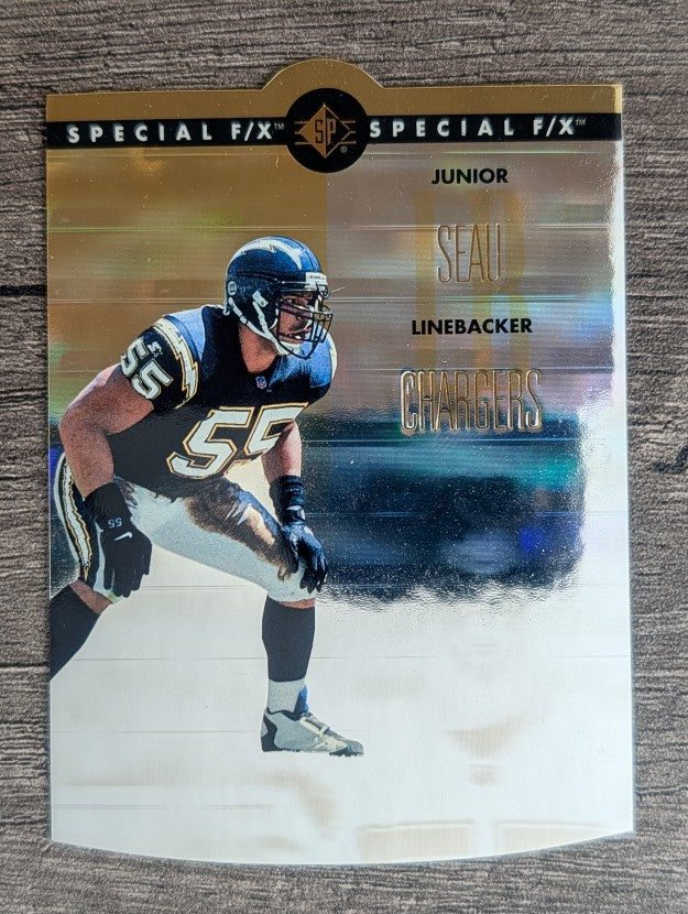 1996 SP Holoviews Die Cuts #5 Junior Seau