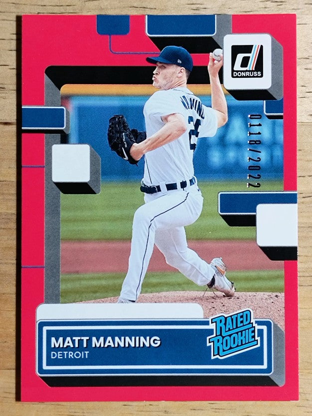2022 Donruss Red #33 Matt Manning RR