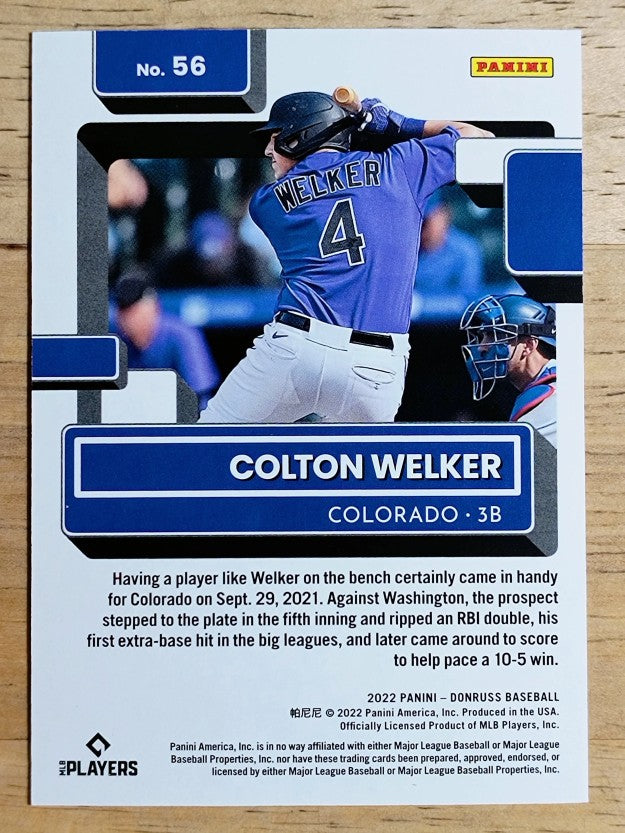 2022 Donruss Red #56 Colton Welker RR