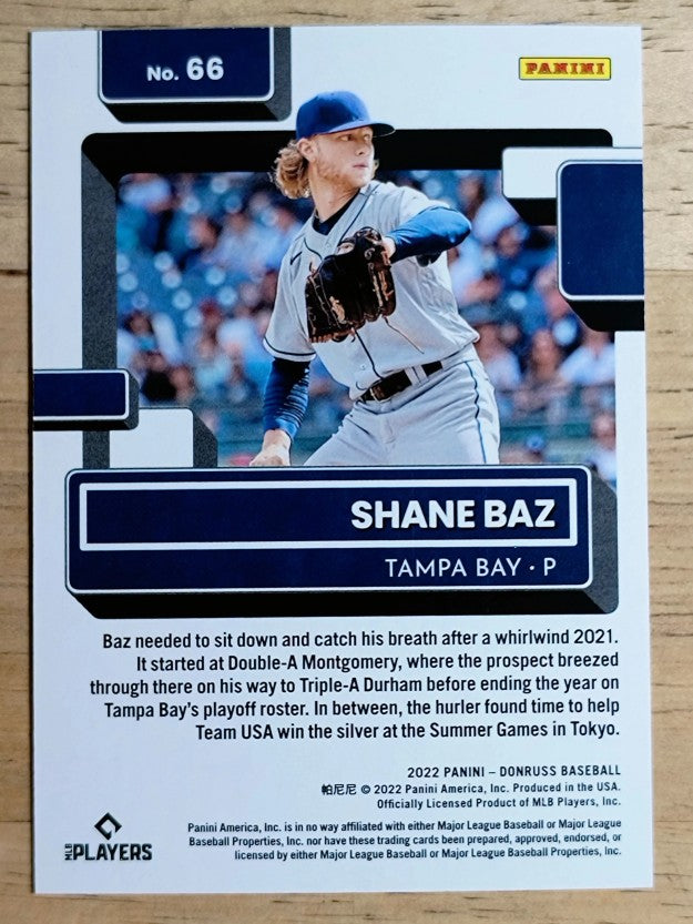 2022 Donruss Red #66 Shane Baz RR