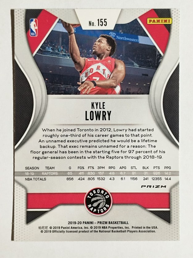 2019-20 Panini Prizm Prizms Green #155 Kyle Lowry