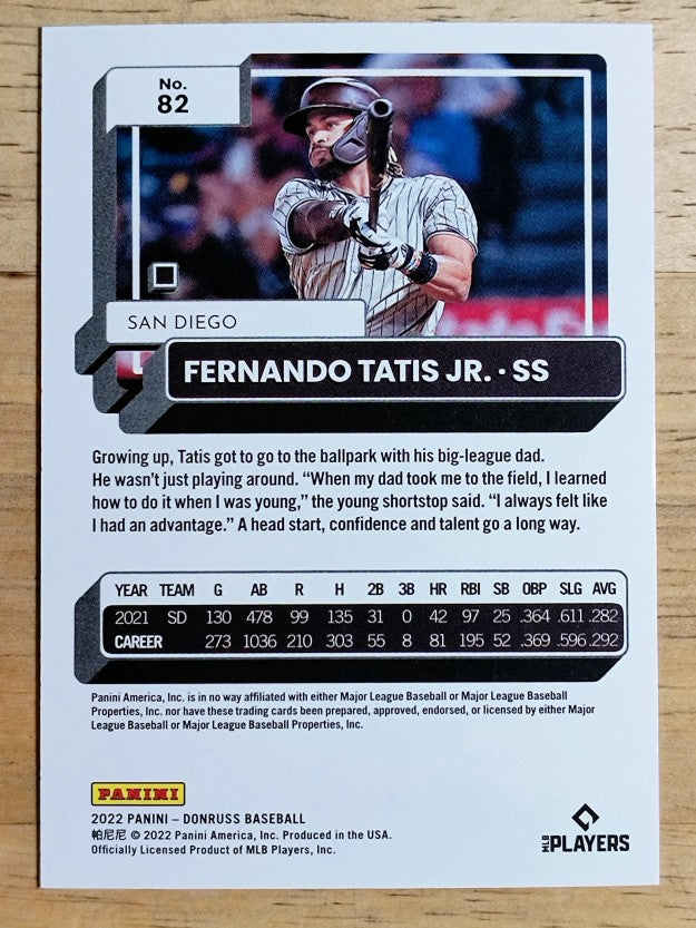 2022 Donruss Red #82 Fernando Tatis Jr.