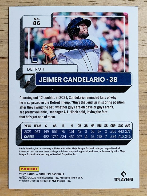 2022 Donruss Red #86 Jeimer Candelario