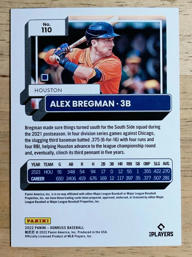 2022 Donruss Red #110 Alex Bregman