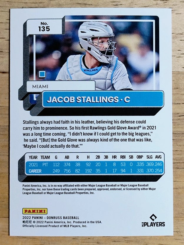 2022 Donruss Red #135 Jacob Stallings