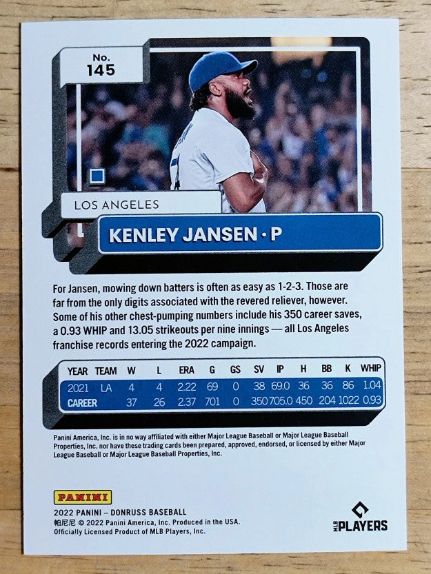 2022 Donruss Red #145 Kenley Jansen