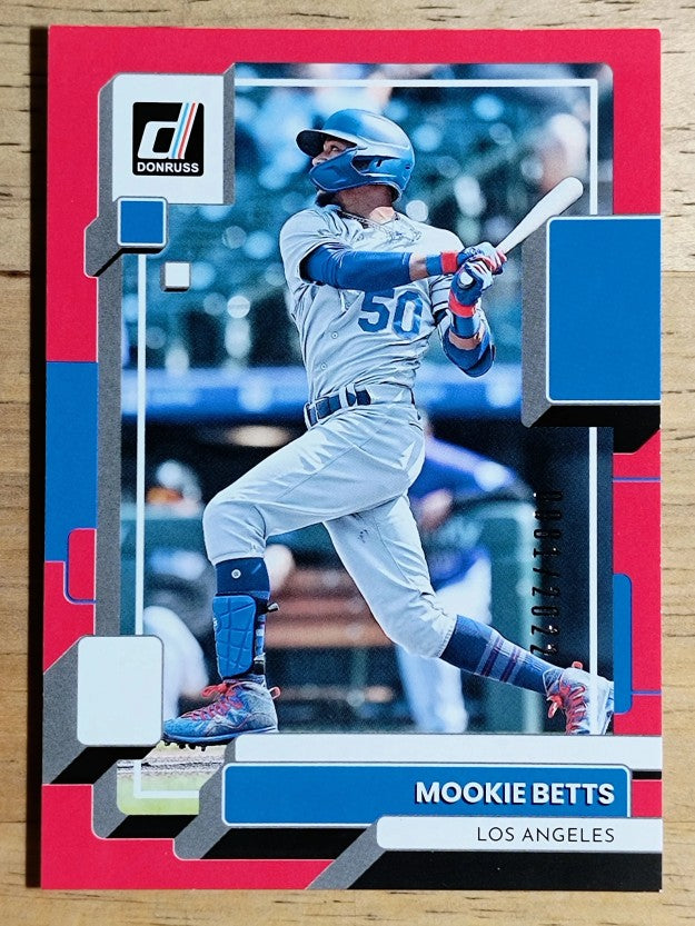 2022 Donruss Red #211 Mookie Betts