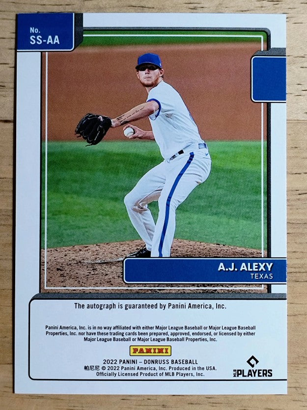 2022 Donruss Signature Series #48 A.J. Alexy