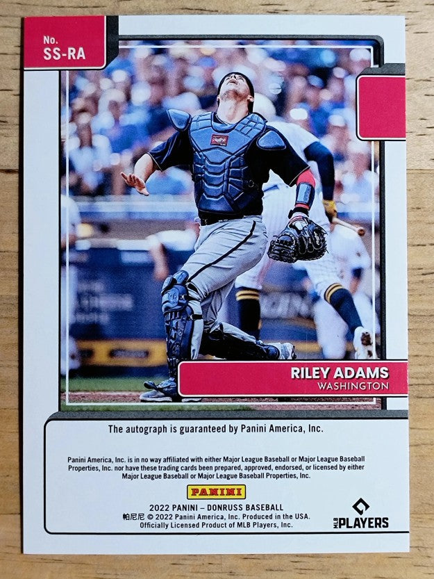 2022 Donruss Signature Series #50 Riley Adams