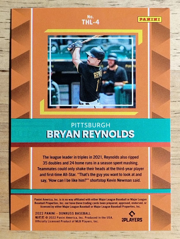 2022 Donruss The Hit List #4 Bryan Reynolds