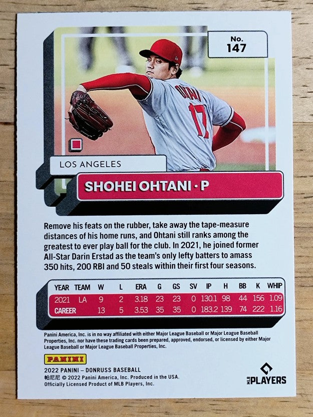 2022 Donruss Variations #147 Shohei Ohtani