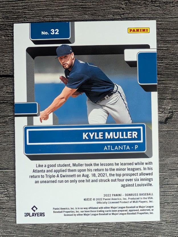 2022 Donruss #32 Kyle Muller RR RC