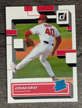2022 Donruss #42 Josiah Gray RR RC
