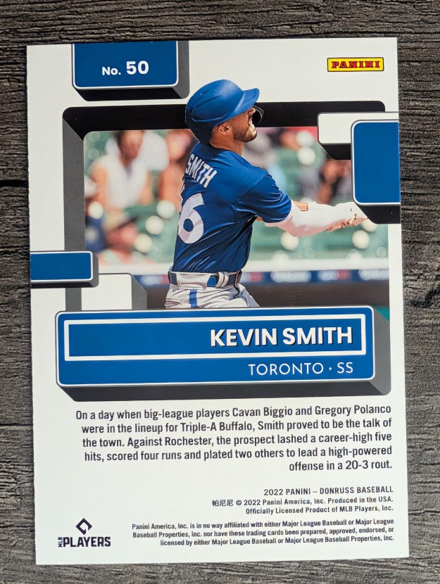2022 Donruss #50 Kevin Smith RR RC