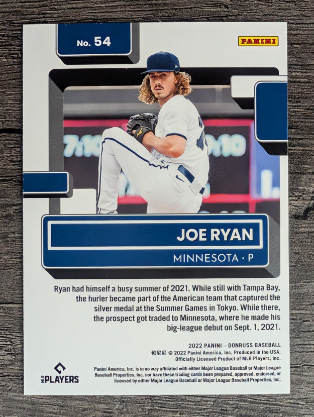2022 Donruss #54 Joe Ryan RR RC