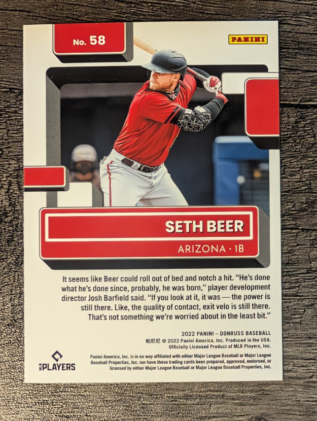 2022 Donruss #58 Seth Beer RR RC