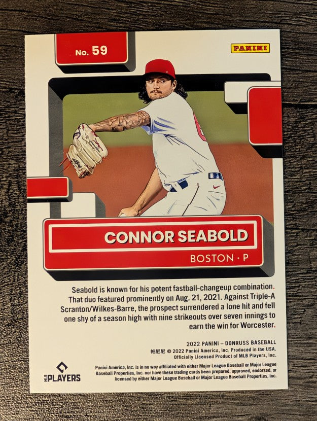 2022 Donruss #59 Connor Seabold RR RC