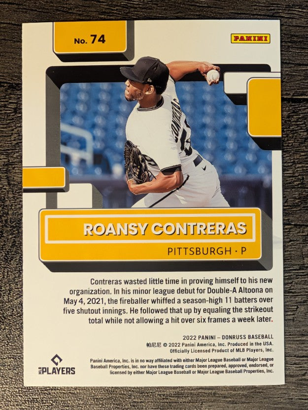 2022 Donruss #74 Roansy Contreras RR RC