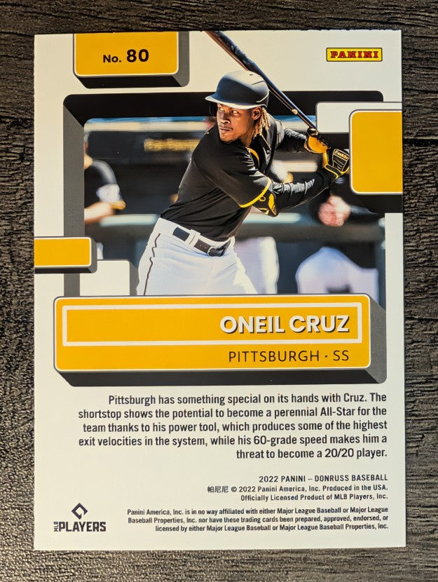 2022 Donruss #80 Oneil Cruz RR RC