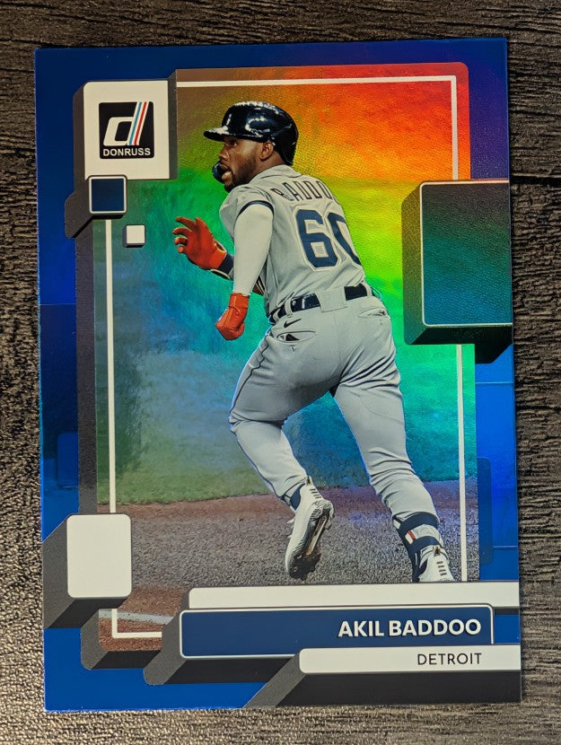 2022 Donruss Holo Blue #161 Akil Baddoo
