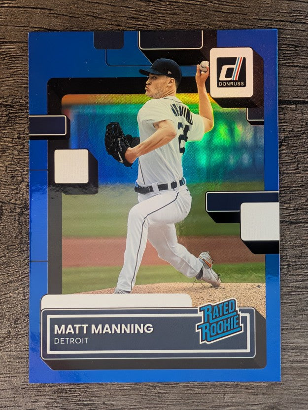 2022 Donruss Holo Blue #33 Matt Manning RR