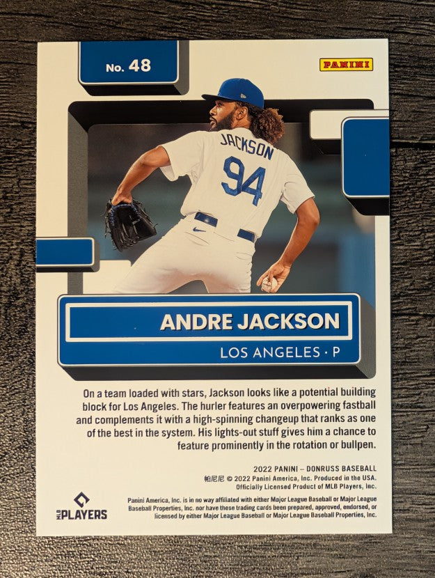 2022 Donruss Holo Blue #48 Andre Jackson RR