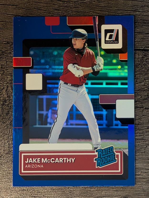 2022 Donruss Holo Blue #73 Jake McCarthy RR