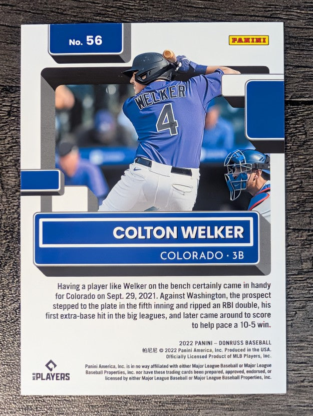 2022 Donruss Red #56 Colton Welker RR
