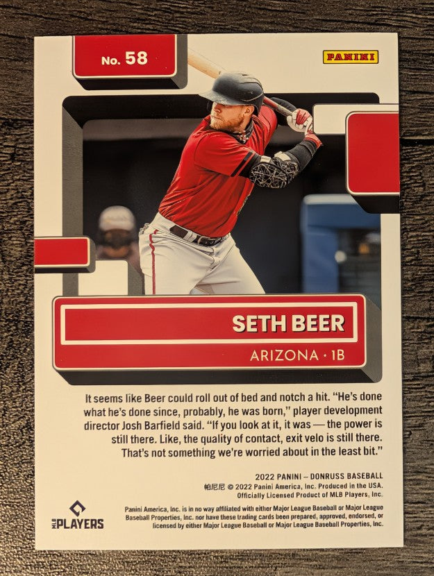 2022 Donruss Red #58 Seth Beer RR