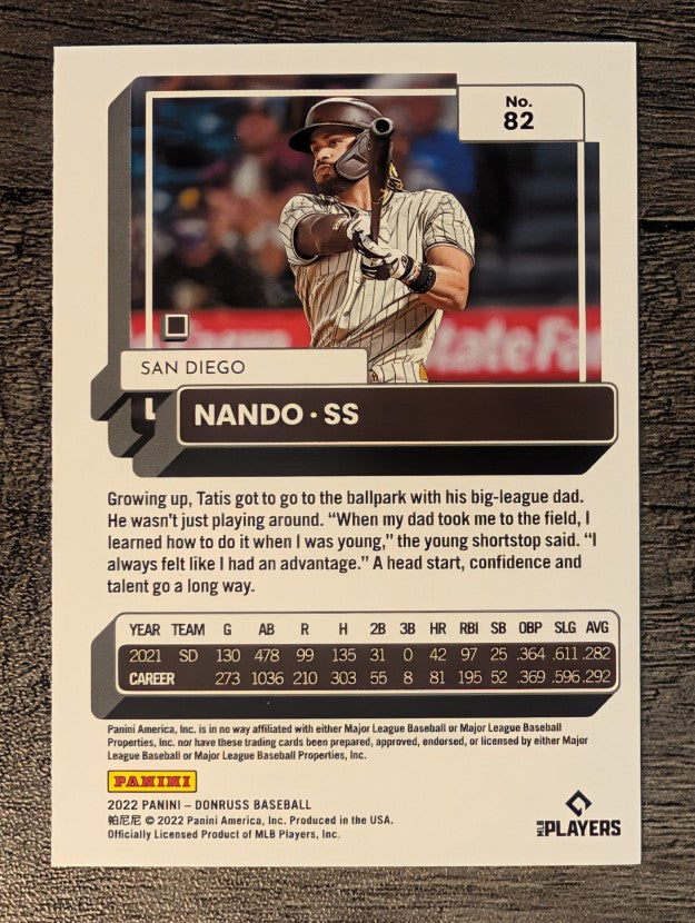 2022 Donruss Variations #82 Fernando Tatis Jr.