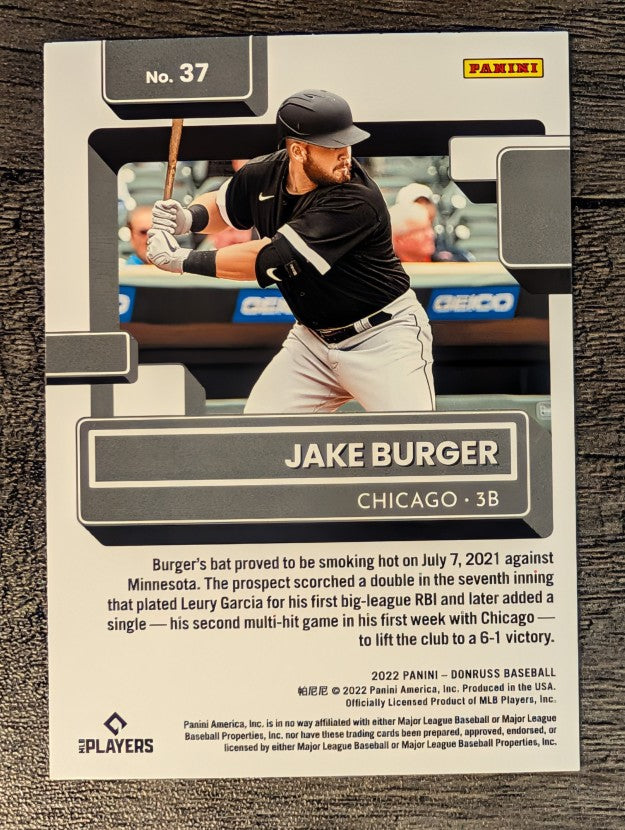 2022 Donruss #37 Jake Burger RR RC
