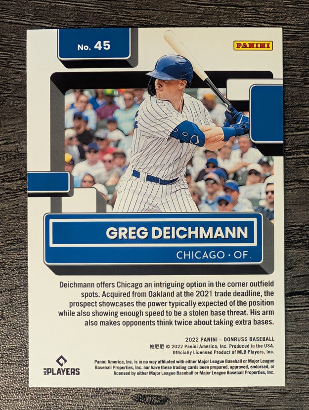 2022 Donruss #45 Greg Deichmann RR RC