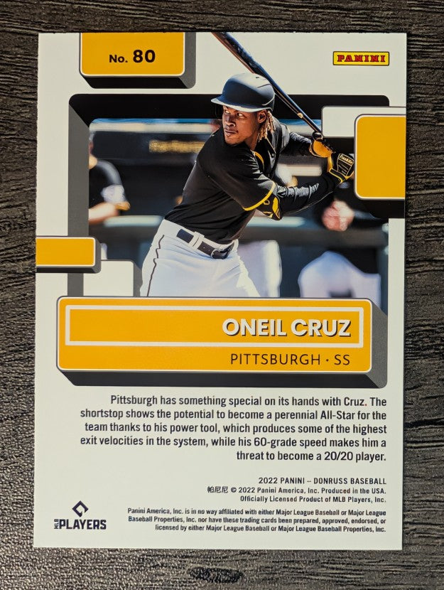 2022 Donruss #80 Oneil Cruz RR RC