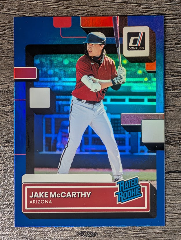 2022 Donruss Holo Blue #73 Jake McCarthy RR