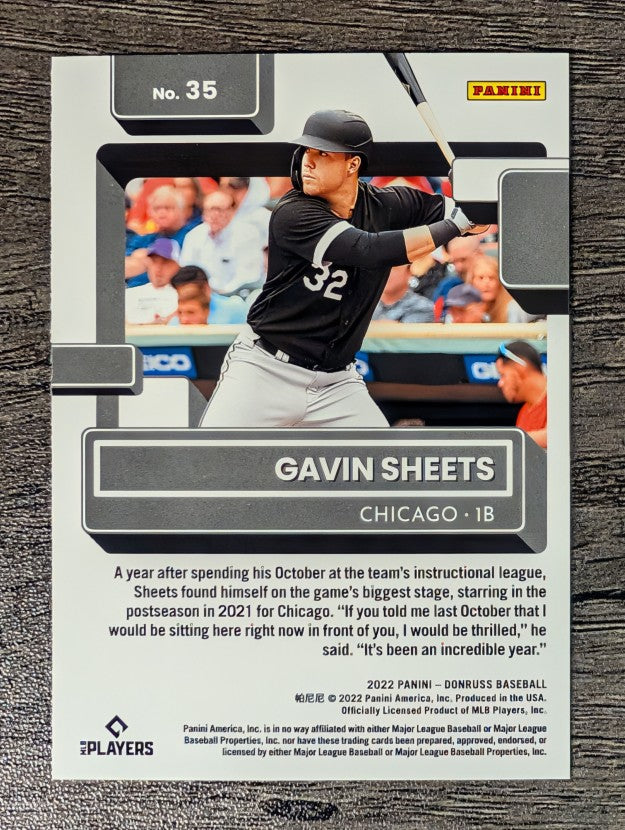 2022 Donruss #35 Gavin Sheets RR RC