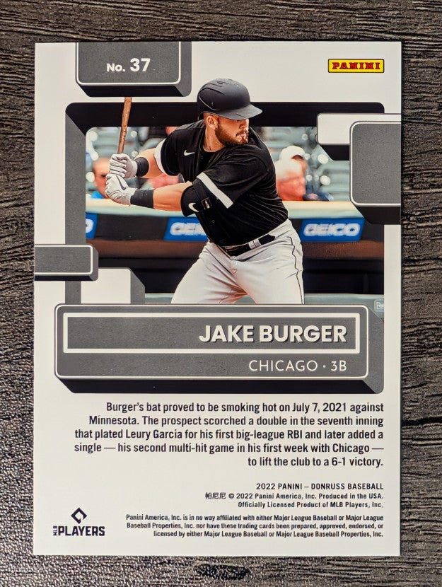 2022 Donruss #37 Jake Burger RR RC