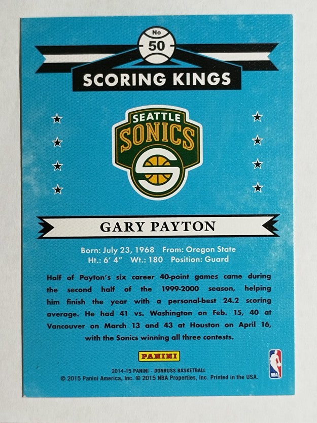 2014-15 Donruss Scoring Kings #50 Gary Payton