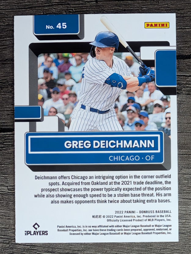 2022 Donruss #45 Greg Deichmann RR RC
