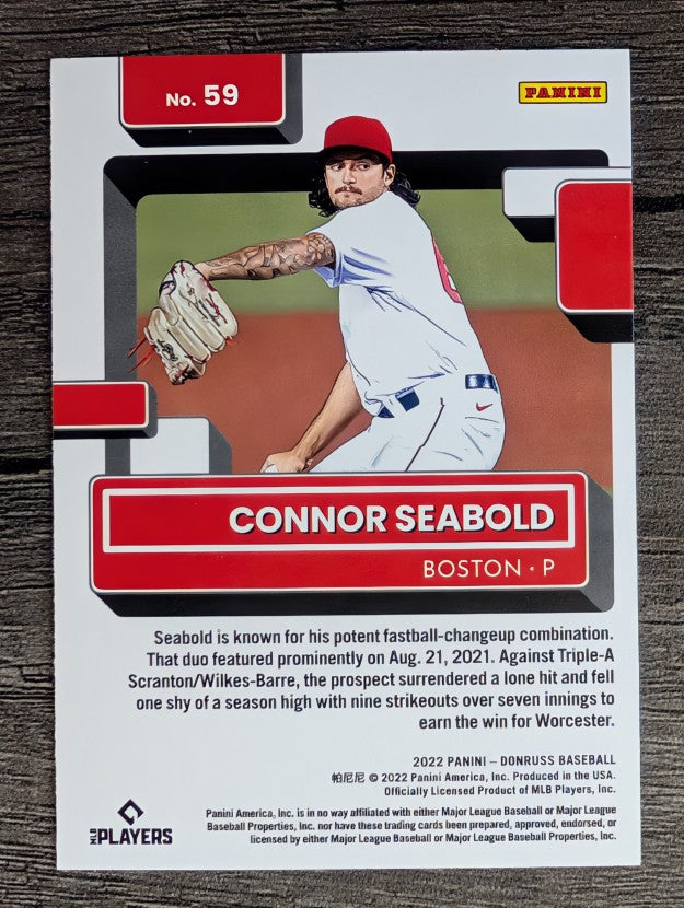 2022 Donruss #59 Connor Seabold RR RC