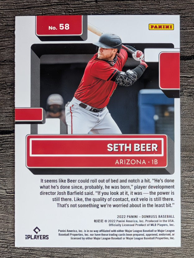 2022 Donruss #58 Seth Beer RR RC