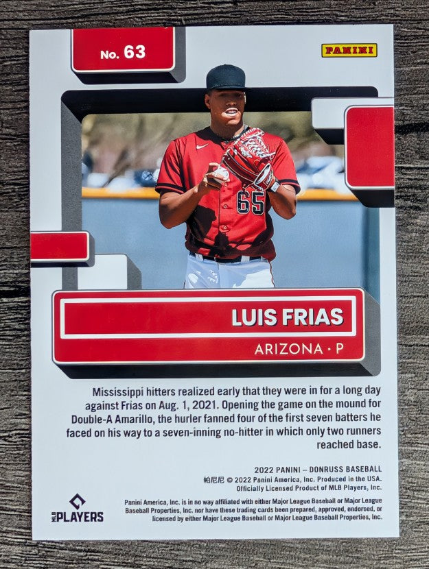 2022 Donruss #63 Luis Frias RR RC