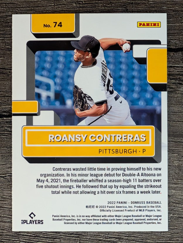 2022 Donruss #74 Roansy Contreras RR RC