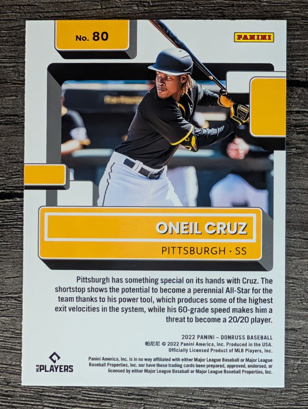 2022 Donruss #80 Oneil Cruz RR RC