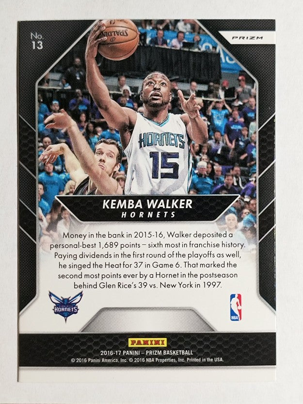 2016-17 Panini Prizm Go Hard or Go Home Prizms Silver #13 Kemba Walker