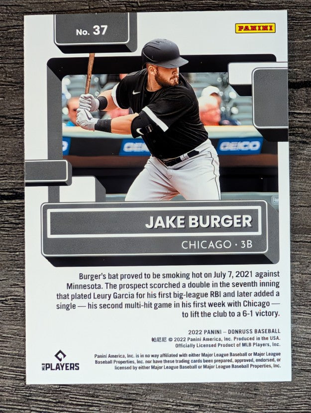 2022 Donruss #37 Jake Burger RR RC