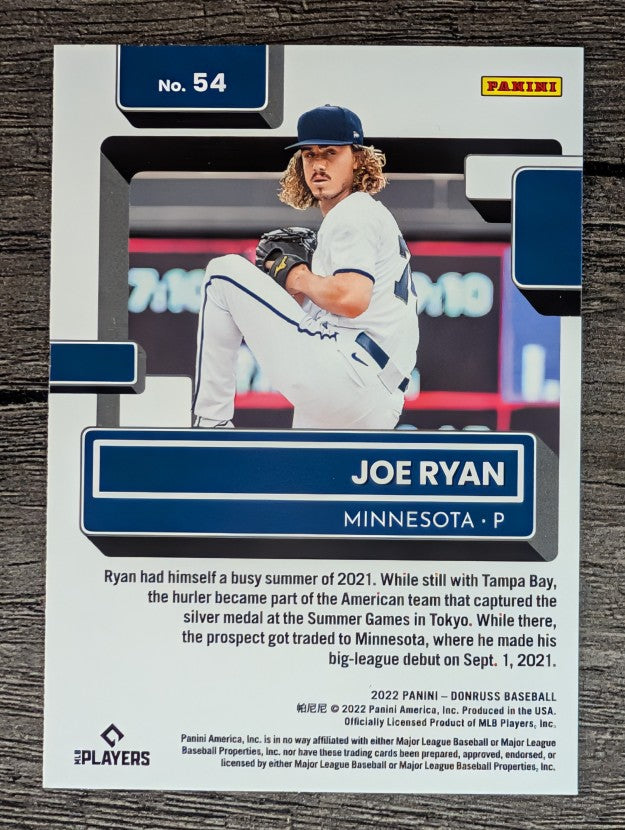 2022 Donruss #54 Joe Ryan RR RC