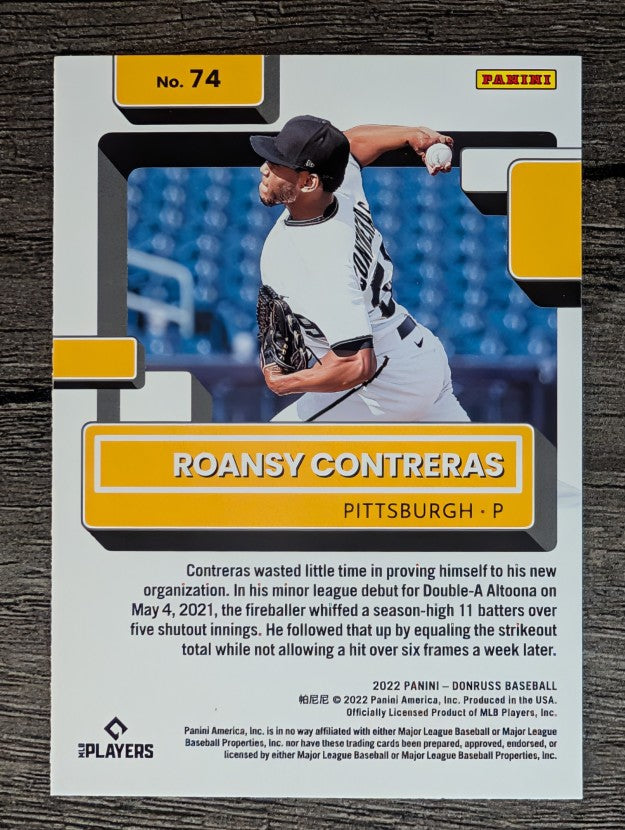 2022 Donruss #74 Roansy Contreras RR RC