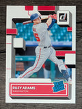 2022 Donruss #75 Riley Adams RR RC