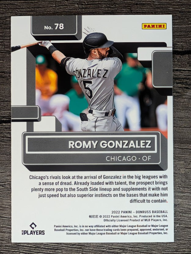 2022 Donruss #78 Romy Gonzalez RR RC